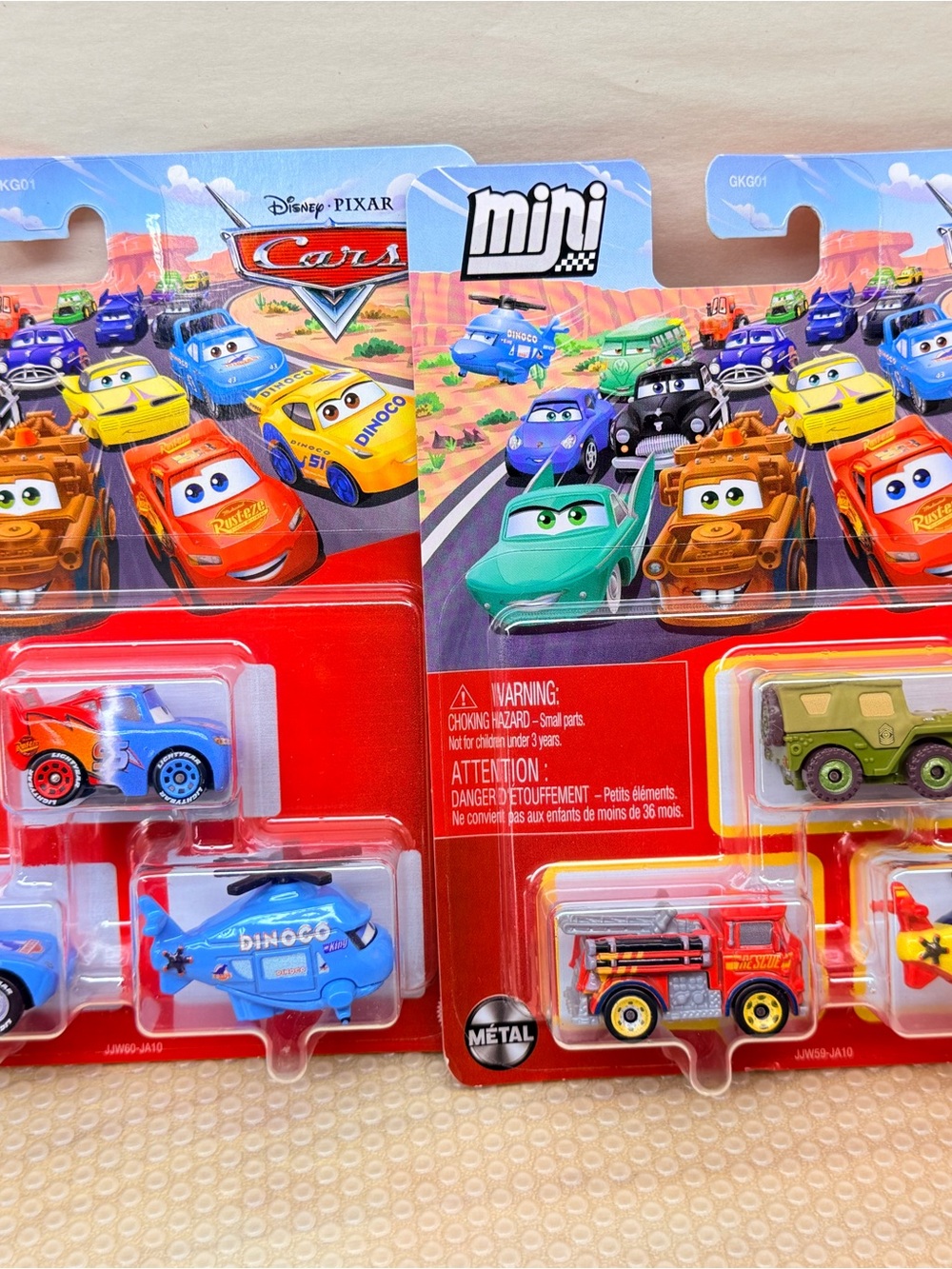 Disney Pixar Cars Mini Vehicle Pack - Blue & Green